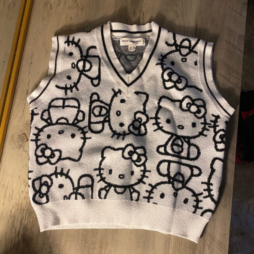 Shein x Hello Kitty Crop Sweater Vest
